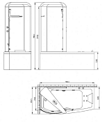 Изображение Акриловая ванна Orans 9501L00 170x80 Акриловая ванна Orans 9501L00 170x80 , изображение 6