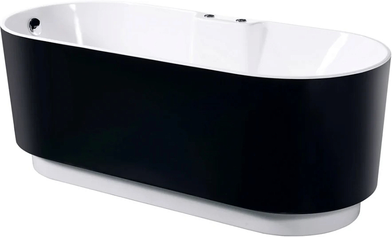 Акриловая ванна Orans 601FTSH 175x75 черный , изображение 1