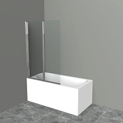 Фото Шторка на ванну BelBagno Uno UNO-V-2-90/150-C-Cr