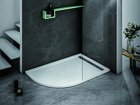 Фото Поддон для душа Cezares TRAY-AS-RH-100/80-30-W-R