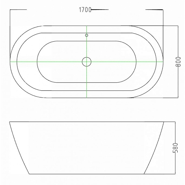 Акриловая ванна Esbano Tokyo ESVATOKYW 170x80 , изображение 3