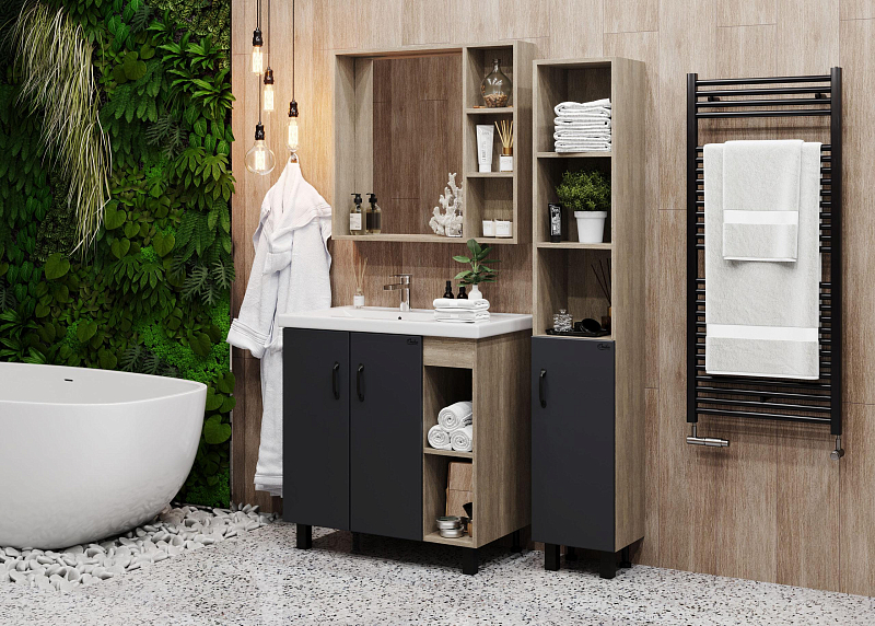 Зеркало-шкаф Onika Тимбер 70 , изображение 3
