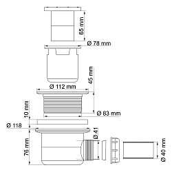 Фото Сифон для поддона Wasserkraft D454
