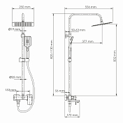 Изображение Душевая стойка Wasserkraft A27701 Душевая стойка Wasserkraft A27701 , изображение 2