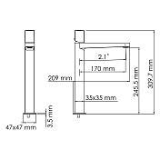 Смеситель Wasserkraft Naab 8603H для раковины , изображение 8