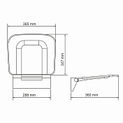 Сиденье для душа Wasserkraft SS404 черное , изображение 2