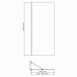 Фото Душевая перегородка Wasserkraft  Aisch 55W39 90 см