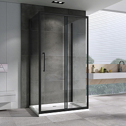 Фото Душевой уголок Abber Schwarzer Diamant AG30140BH-S80B-S80B 140x80