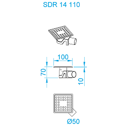 Фото Душевой трап RGW Shower Drain SDR-14 47211411-01
