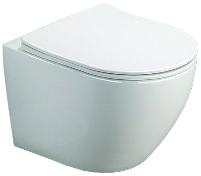 Унитаз подвесной Azario Grado AZ0046SP безободковый , изображение 1