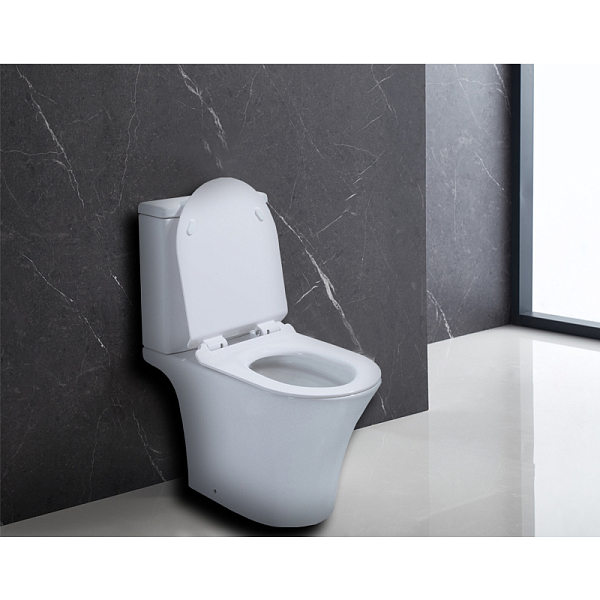 Унитаз-компакт Azario Verde AZ8220 безободковый , изображение 3