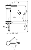 Изображение Смеситель Azario Tasco AZ15164501 для раковины Смеситель Azario Tasco AZ15164501 для раковины , изображение 2
