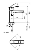 Изображение Смеситель Azario Treya AZ156845024 для раковины Смеситель Azario Treya AZ156845024 для раковины , изображение 2