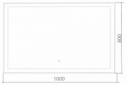 Изображение Зеркало Azario Сантана 100 Зеркало Azario Сантана 100 , изображение 4