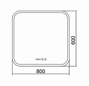 Изображение Зеркало Azario Стив 80х60 Зеркало Azario Стив 80х60 , изображение 3
