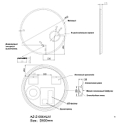 Изображение Зеркало Azario 80 AZZ006ALM Зеркало Azario 80 AZZ006ALM , изображение 6