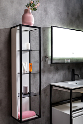 Фото Шкаф-пенал Armadi Art Loft 30 белый открытый