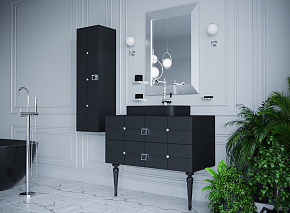 Фото Шкаф-пенал Armadi Art Vallessi Avantgarde Piazza 35 черный, хром