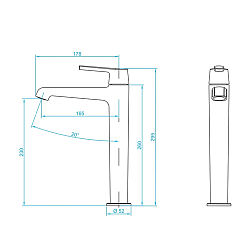 Фото Смеситель RGW Shower Panels SP-311  для раковины