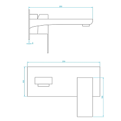Фото Смеситель RGW Shower Panels SP-46B с внутренней частью, для раковины