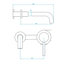 Фото Смеситель RGW Shower Panels SP-47 с внутренней частью, для раковины