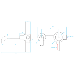 Фото Смеситель RGW Shower Panels SP-47B с внутренней частью, для раковины