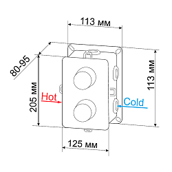 Фото Смеситель RGW Shower Panels SP-43 21140543-11 для ванны с душем
