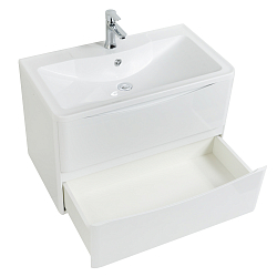 Фото Тумба под раковину BelBagno Acqua 100 подвесная, bianco lucido