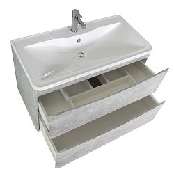 Фото Тумба под раковину BelBagno Acqua 90 подвесная, cemento verona grigio