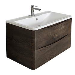Фото Тумба под раковину BelBagno Acqua 100 подвесная, rovere nature grigio
