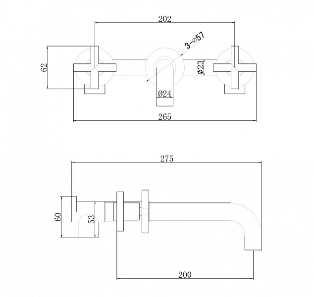 Смеситель Abber Wasser Kreis AF81121B для раковины , изображение 3
