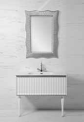 Фото Тумба под раковину Armadi Art Vallessi Avantgarde Canale 80 белая, хром