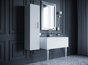 Фото Тумба под раковину Armadi Art Vallessi Avantgarde Linea 100 белая, хром