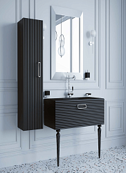 Фото Тумба под раковину Armadi Art Vallessi Avantgarde Linea 80 черная, хром