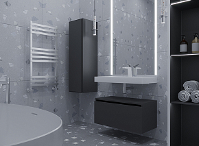 Фото Тумба под раковину Armadi Art Flat 80 антрацит матовый