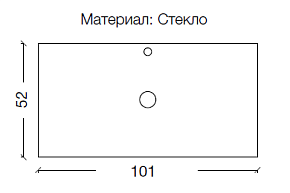 Фото Столешница Armadi Art NeoArt 100 серебро