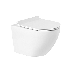 Фото Комплект BelBagno Sfera-R BB046CHR/BB2111SC/BB002-80/BB014-SR-BIANCO кнопка смыва белая