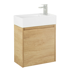 Фото Тумба под раковину BelBagno Kraft Mini 50 L подвесная, rovere nebrasca nature