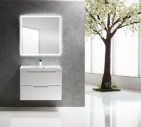 Фото Тумба под раковину BelBagno Vittoria 70 подвесная, bianco lucido