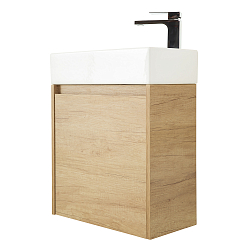Фото Тумба под раковину BelBagno Kraft Mini 50 R подвесная, rovere nebrasca nature