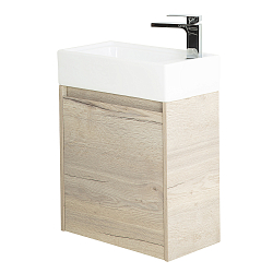 Фото Тумба под раковину BelBagno Kraft Mini 50 R подвесная, rovere galifax bianco