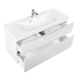 Фото Тумба под раковину BelBagno Marino-H60 110 подвесная, bianco lucido