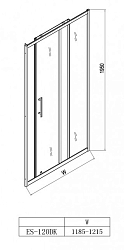 Фото Душевая дверь Esbano ES-120DK 120