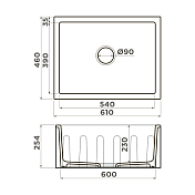 Изображение Мойка кухонная Omoikiri Mikura 61-WH белый Мойка кухонная Omoikiri Mikura 61-WH белый , изображение 4