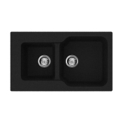 Мойка кухонная Omoikiri Maru 86-2-BL черный , изображение 1