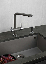 Фото Мойка кухонная Omoikiri Tedori 66-U-GR leningrad grey