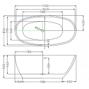 Изображение Акриловая ванна Esbano Sophia ESVASOPHW 170x85 Акриловая ванна Esbano Sophia ESVASOPHW 170x85 , изображение 3