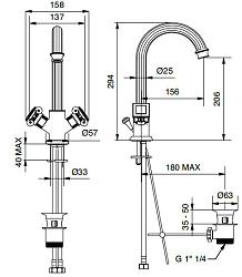 Фото Смеситель Cezares Olimp LS2-02-Sw для раковины