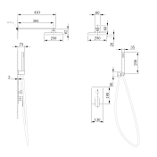 Душевой комплект Abber Weiss Insel AF8018B , изображение 3
