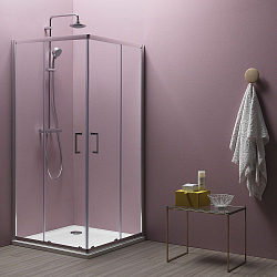 Фото Душевой уголок Kolpa San Eco Quat TKK 80х80 см silver